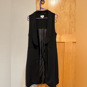 Everly black duster vest